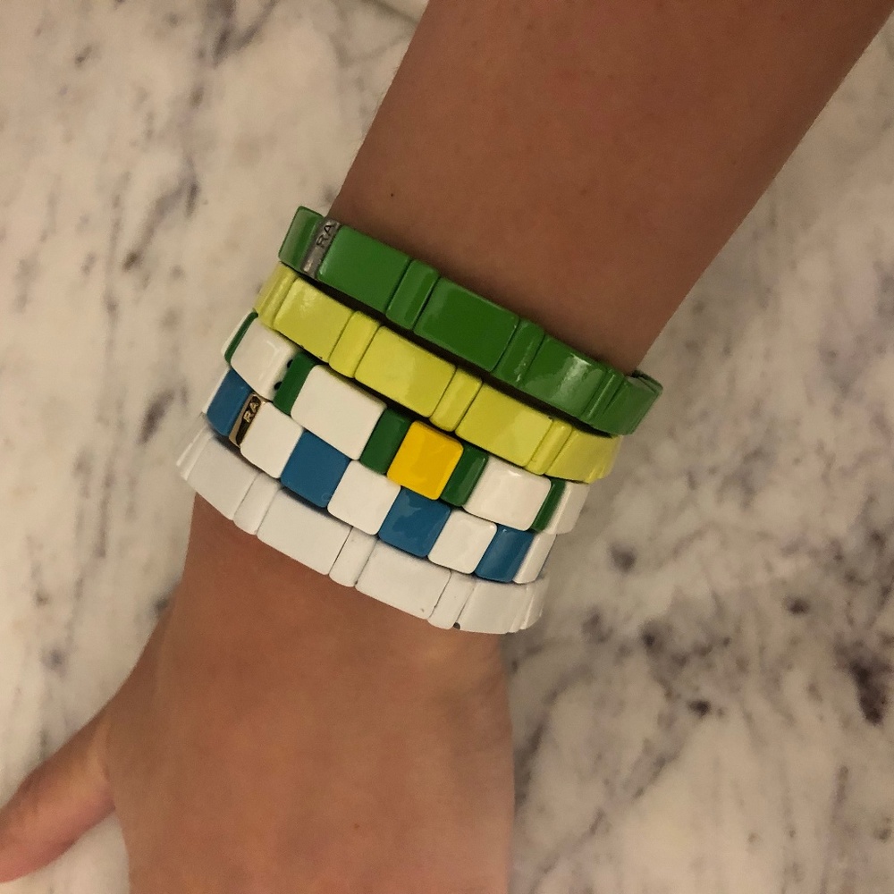 Roxanne Assouline Bracelet, Green, White & Yellow